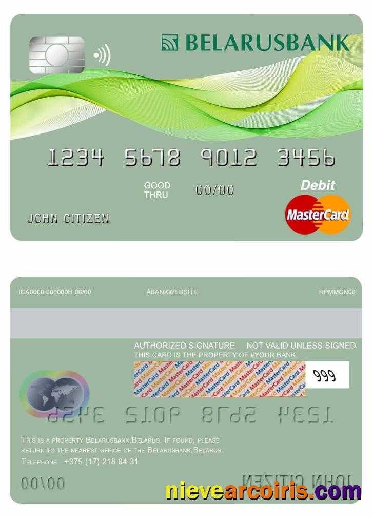 Belarus Belarusbank mastercard